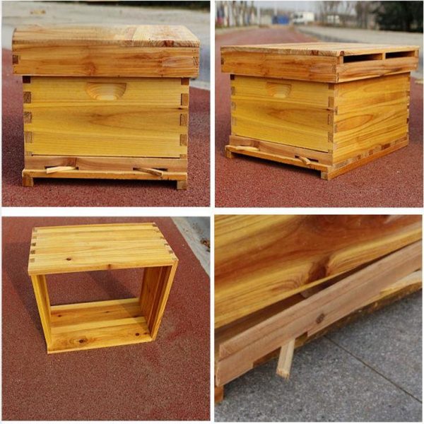 10 Frames Wax Coated Langstroth Beehive Complete Beehive Starter Kit Beehive