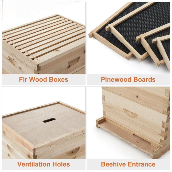 Unassembled Beehive Wood Box Bees Bee Hives