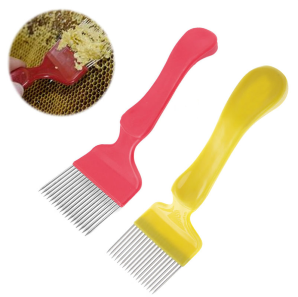 Stainless Steel Honeycomb Scraper with Wood Handle - Beekeeping Tool for Uncapping Honey