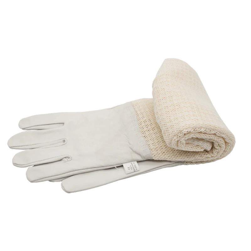 Beekeeping Glove for Beekeeper Golden sheepskin for Bee protect gloves