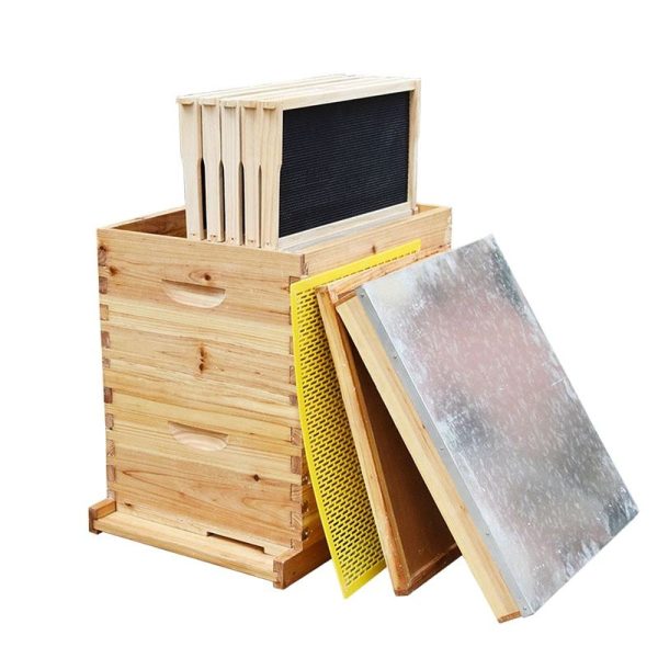 Hives for Bees Complete Set Bee Hive Kit 10 Frames Honey Bee Hive Box