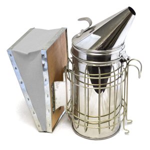 Manual Beekeeping Smoker with Heat Shield Stainless Steel