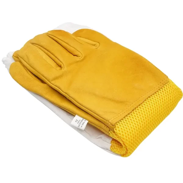 Beekeeping Glove for Beekeeper Golden sheepskin for Bee protect gloves