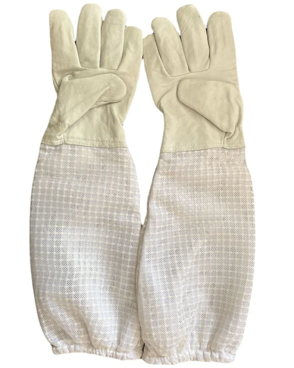 Beekeeping Glove for Beekeeper Golden sheepskin for Bee protect gloves