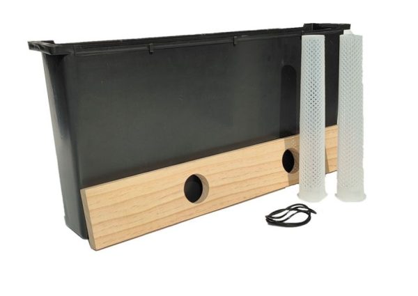 6 L plastic black bee hive frame feeder with wood lid bee feeder