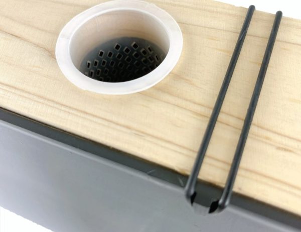 6 L plastic black bee hive frame feeder with wood lid bee feeder