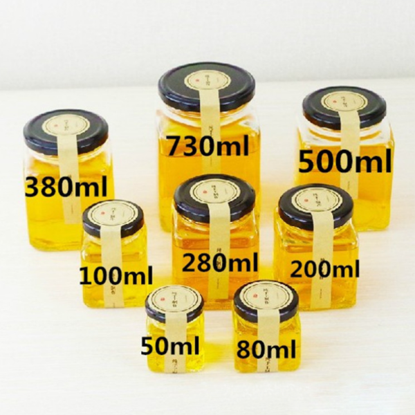 Glass Bottle Food Container Honey Glass Jar Wholesale