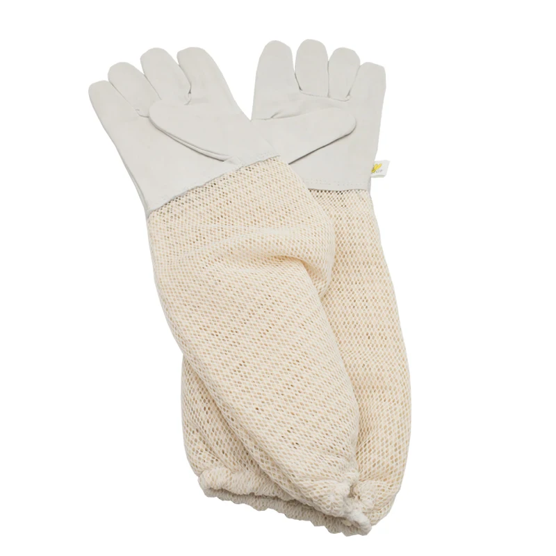 Beekeeping Glove for Beekeeper Golden sheepskin for Bee protect gloves