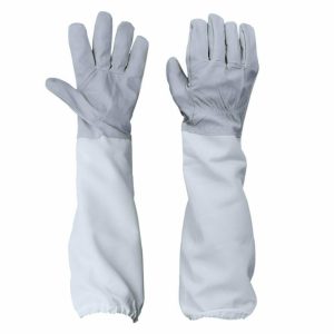 White Beekeeper Gloves Goatskin Beekeeping Gloves