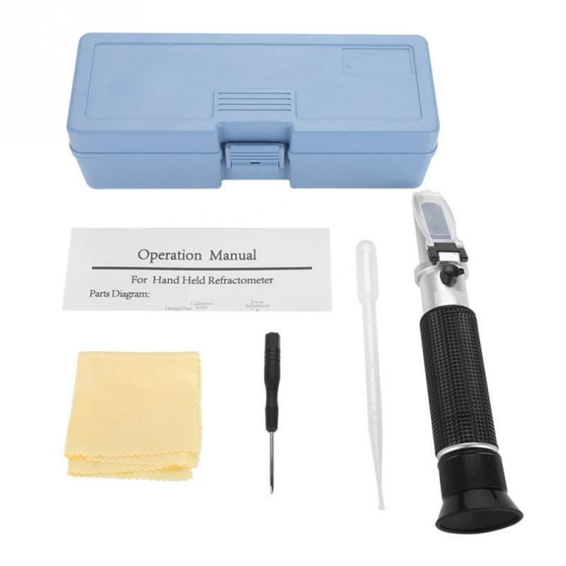 TRZ Refractometer Honey 10-32% Water Honey 58-90% Brix Sugar Baume for Beekeeping, Honey, Condensed Milk, Sugar Syrup, Fruit jam, Hamh Optics&Tools