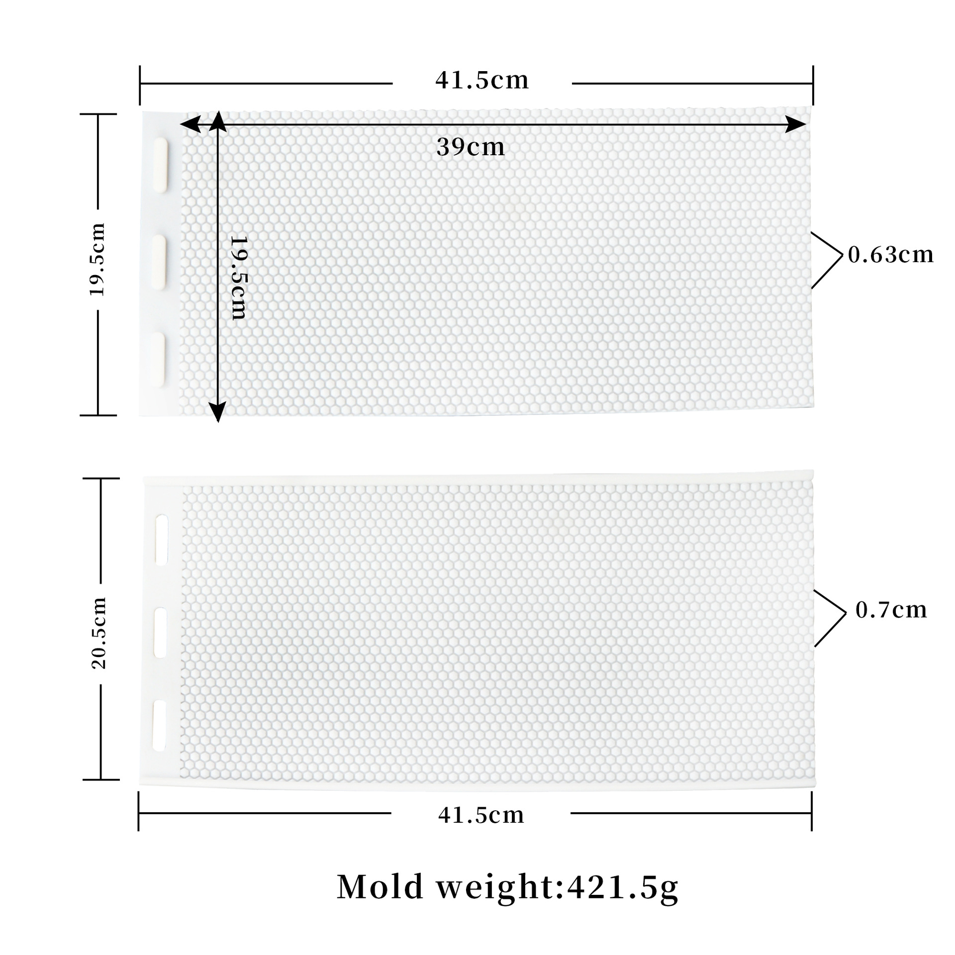  Beekeeping silicon beeswax press Beehive Basis Mould for Honeycomb Sheets Making