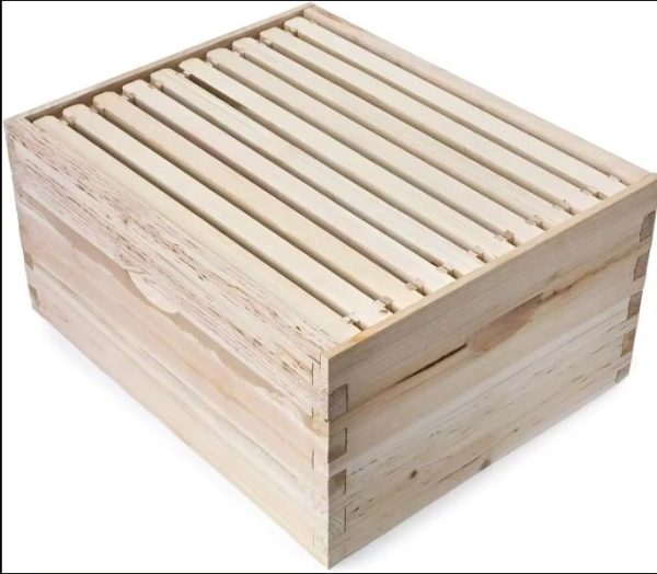 Wooden Deep Box Langstroth Bee Hive Body for 10 Frame Bee Box